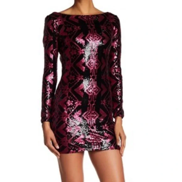 Dress the Population Gabriella Cutout Sequined - Picture 2 of 7